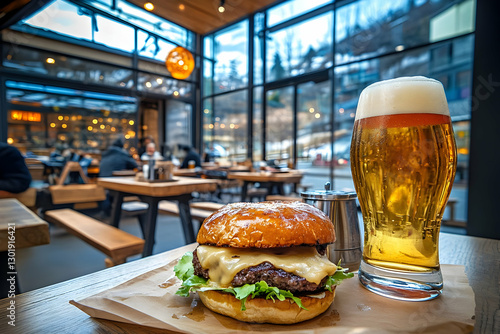 Photo Juicy Cheeseburger Be...
