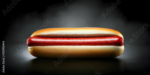 Realistic Hot Dog Illustrat...