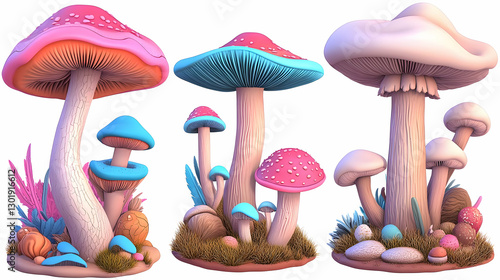 3D Illustration Whimsical M...