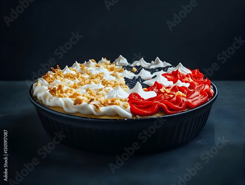 Photo Tri-Color Dessert Red...