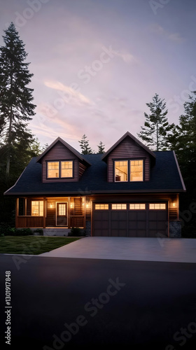 3D Illustration Cozy House,...
