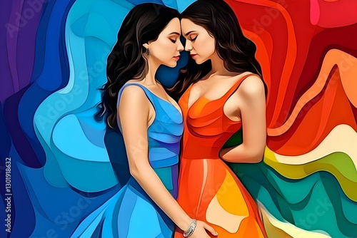 Illustration - Women, Color...