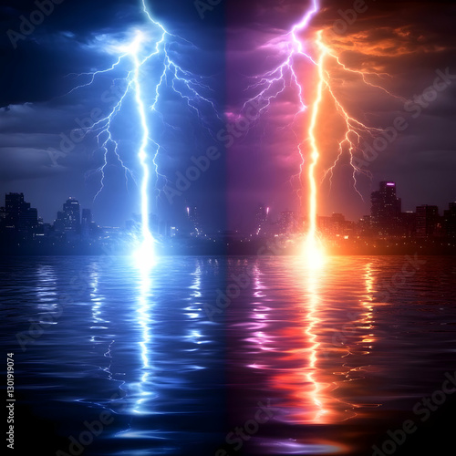 Dual Lightning Storm Citysc...