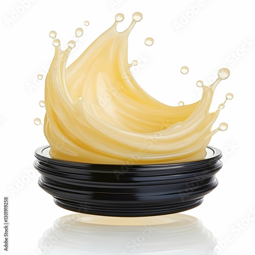3D Illustration- Cream Spla...