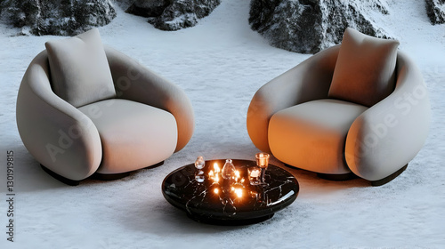 3D Illustration Cozy Winter...