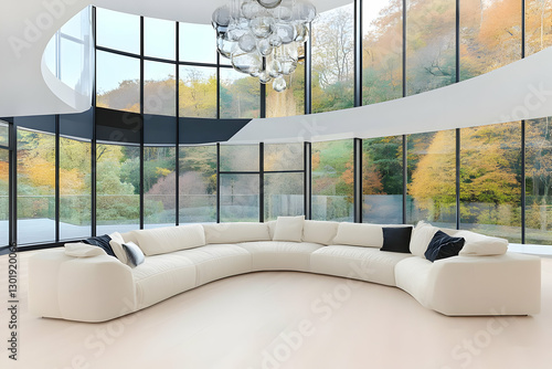 3D Illustration Modern Livi...