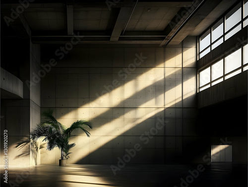3D IllustrationEmpty Concre...