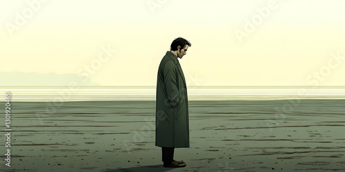 Solitary Figure Illustratio...