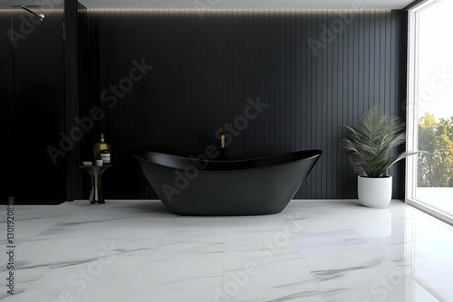 3D Illustration Modern Bath...