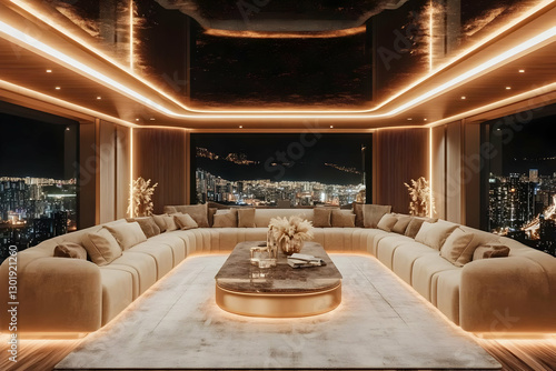 3D Illustration Modern Luxu...