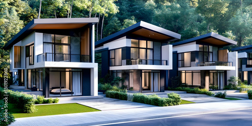 3D Illustration Modern Home...