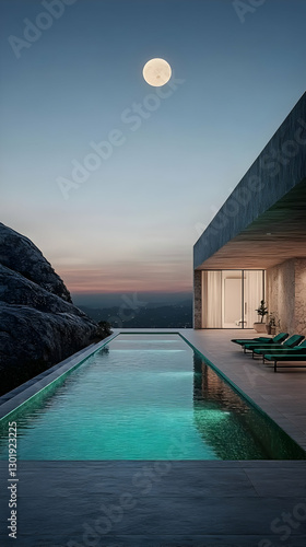 3D Illustration-Modern Clif...