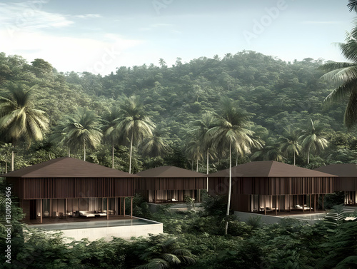 3D Illustration Tropical Re...