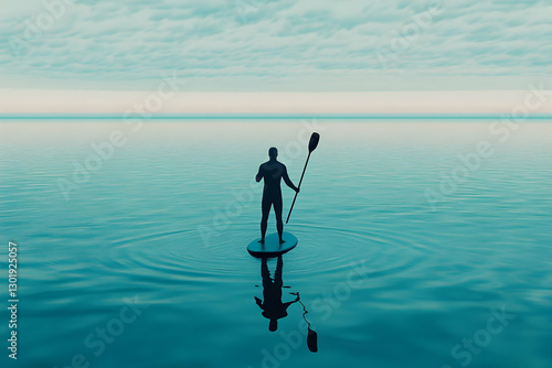 3D Illustration - Paddle Bo...