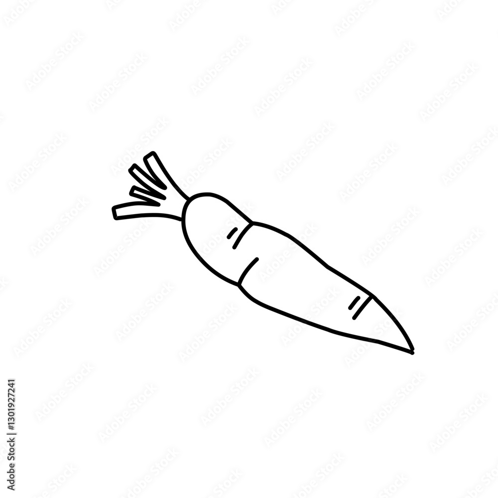 carrot line doodle carrot line doodle