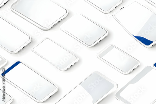 3D Illustration White Smart...