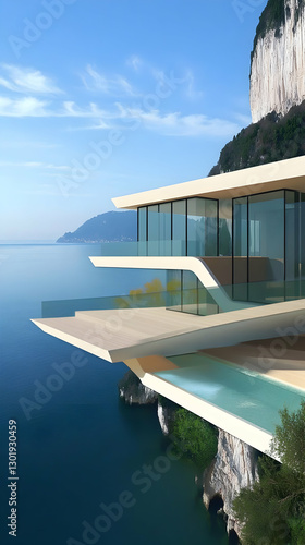 3D Illustration Modern Clif...