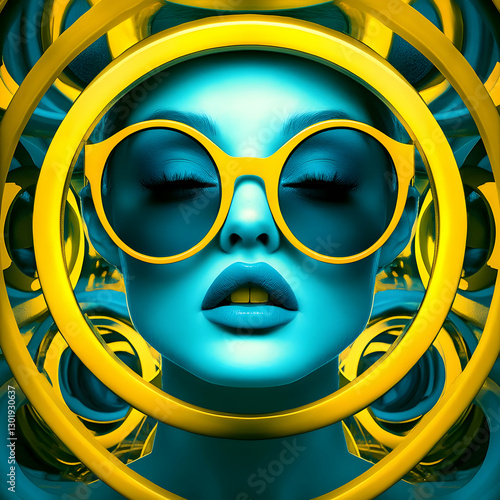 3D Illustration - Yellow Su...