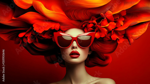3D Illustration - Red Fashi...
