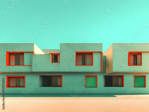 3D Illustration Modern Arch...