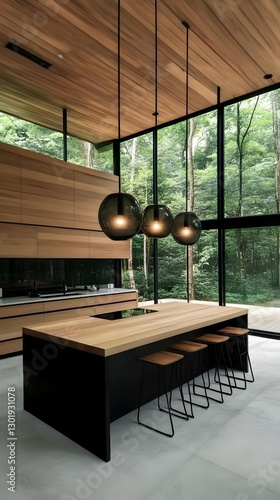 Photo Modern Kitchen Interi...