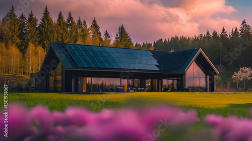 Photo Modern Eco House Sola...