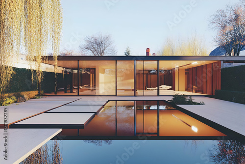 3D Illustration Modern Home...