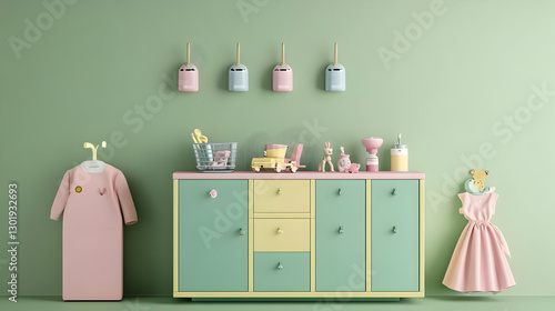 3D Illustration Kids Room I...