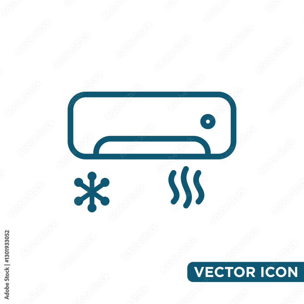 Simple Air Conditioner Icon Design Template Simple Air Conditioner Icon Design Template