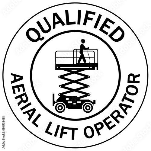 Crane operator qualified badge logo 