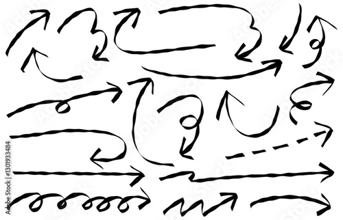 手書きの矢印セット