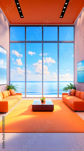 3D Illustration Interior De...