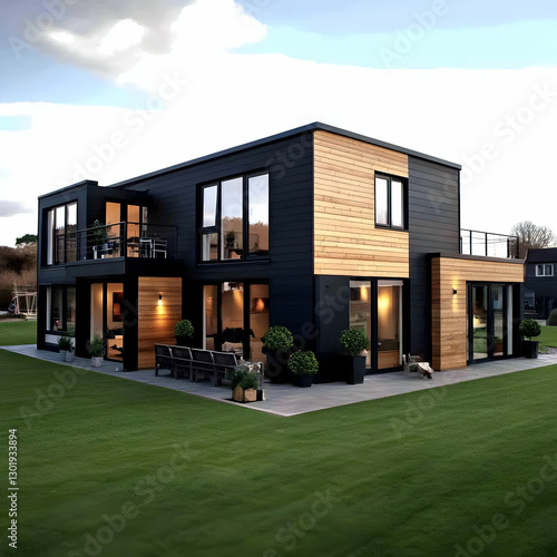 Illustration Modern House A...