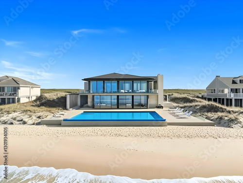 3D Illustration Beach House...
