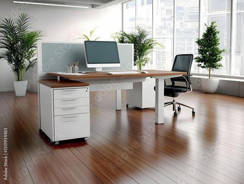 Illustration Modern Office ...