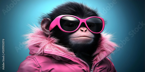 3D Illustration Cool Monkey...