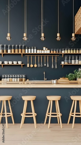 3D Illustration Kitchen Int...