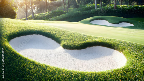 Photo Lush Green Golf Cours...