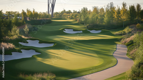 Photo Lush Green Golf Cours...
