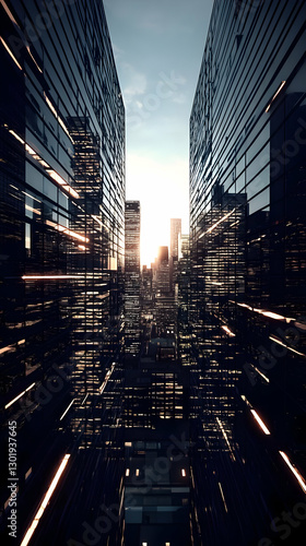 3D Illustration Cityscape S...