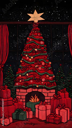 Christmas Illustration - Fe...