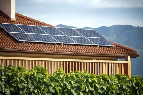 Photo - Solar Panels on a R...