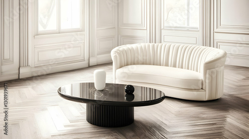 3D Illustration Interior De...