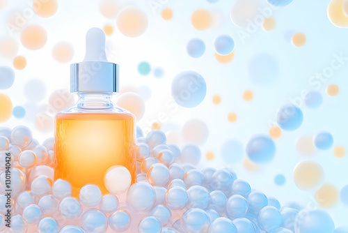 3D Illustration, Serum Bott...