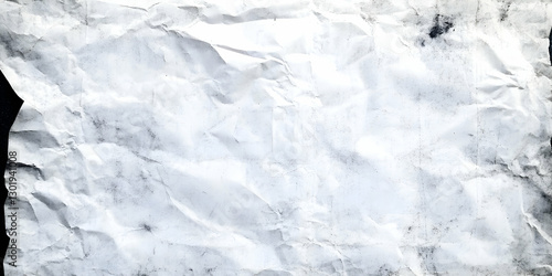 White Wrinkled Paper Backgr...