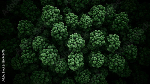 3D Abstract Background Gree...