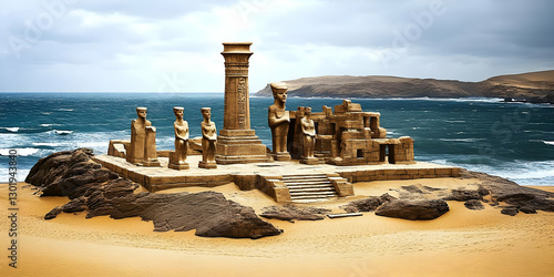Illustration Ancient Ruins ...