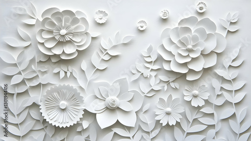 3D Illustration White Paper...