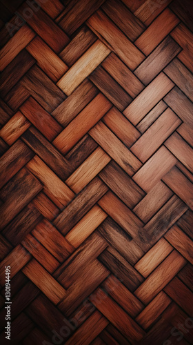 Woven Wood Texture Backgrou...