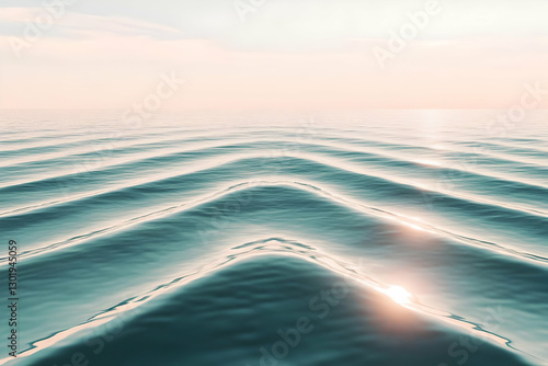 3D Illustration Calm Ocean ...